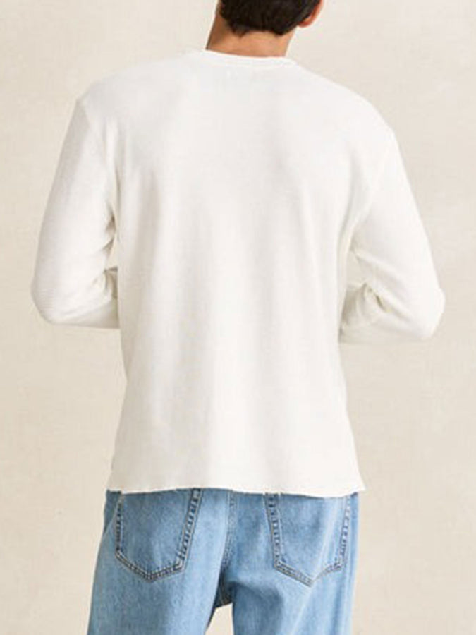 Rhythm Classic Waffle Sweater Spring 2026 | VINTAGE WHITE