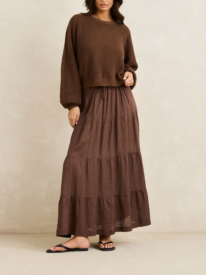 Rhythm Classic Knit Sweater Fall 2026 | CHOCOLATE