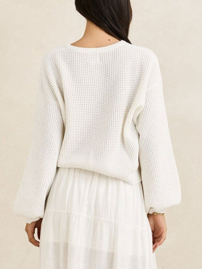 Rhythm Classic Knit Sweater Summer 2026 | WHITE