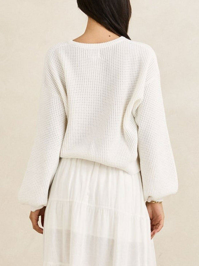 Rhythm Classic Knit Sweater Fall 2026 | WHITE