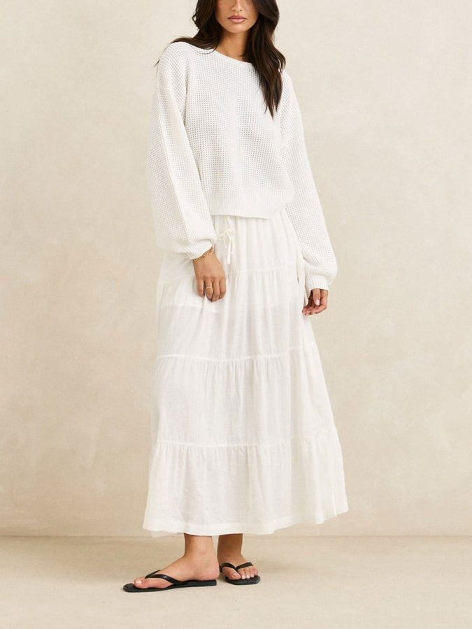 Rhythm Classic Knit Sweater Fall 2026 | WHITE
