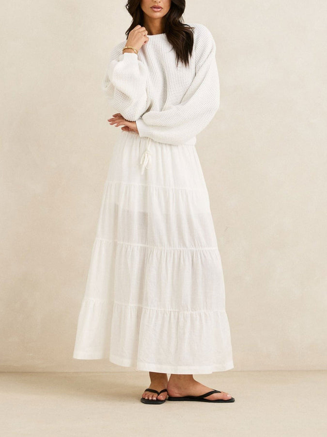 Rhythm Classic Knit Sweater Summer 2026 | WHITE