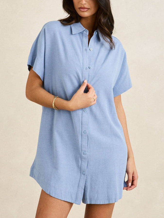 white christmas dresses Rhythm Classic Shirt Dress main image 0