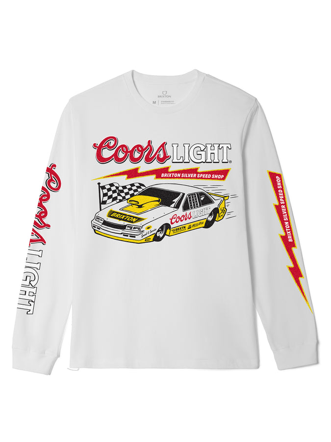 Brixton x Coors Light Blower T-Shirt Holiday 2025 | WHITE