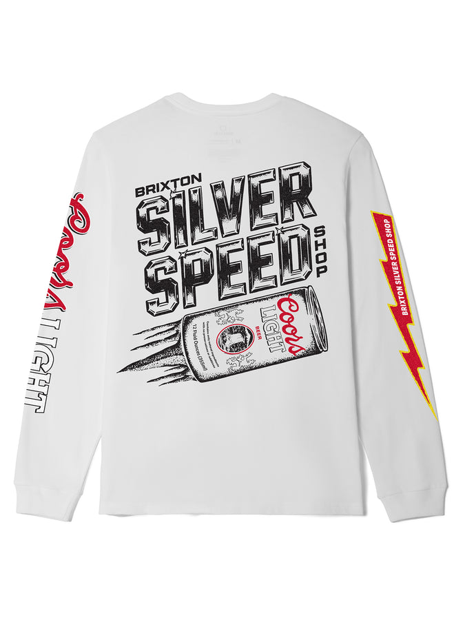 Brixton x Coors Light Blower T-Shirt Holiday 2025 | WHITE