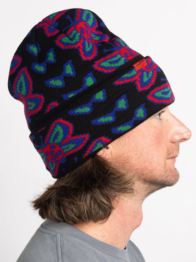 Corduroy Skullfly Beanie | BLACK