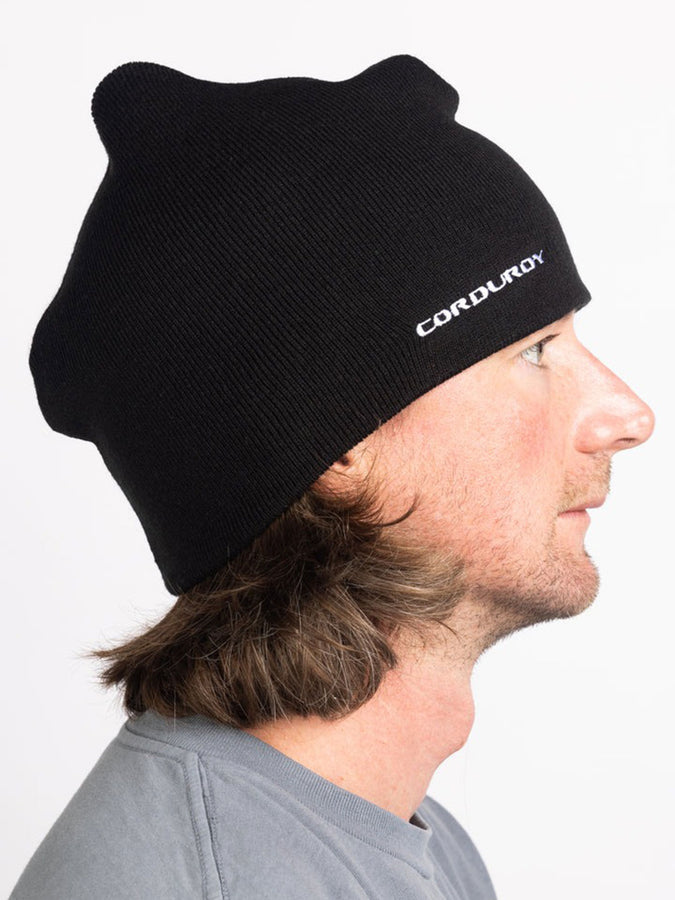 Corduroy Squid Beanie | BLACK