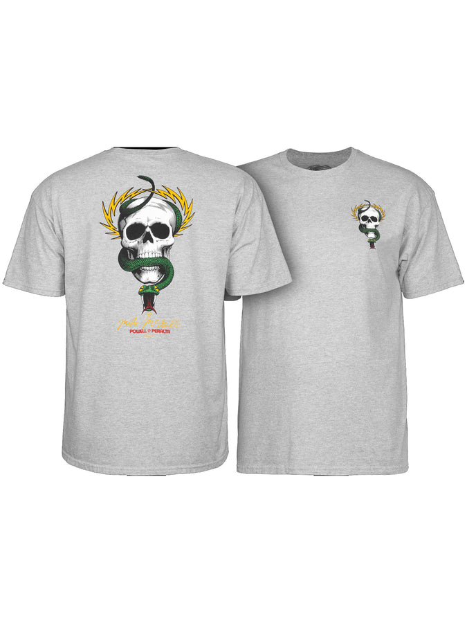 Powell McGill Skull & Snake Short Sleeve T-Shirt Spring 2024 | SPORT GREY