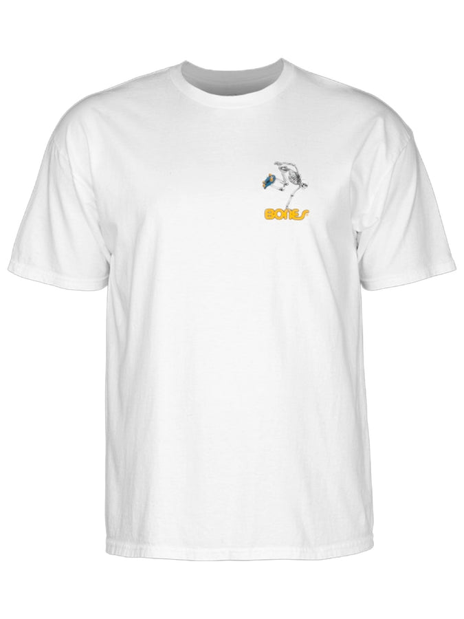 Powell Skateboard Skeleton T-Shirt Fall 2025 | WHITE