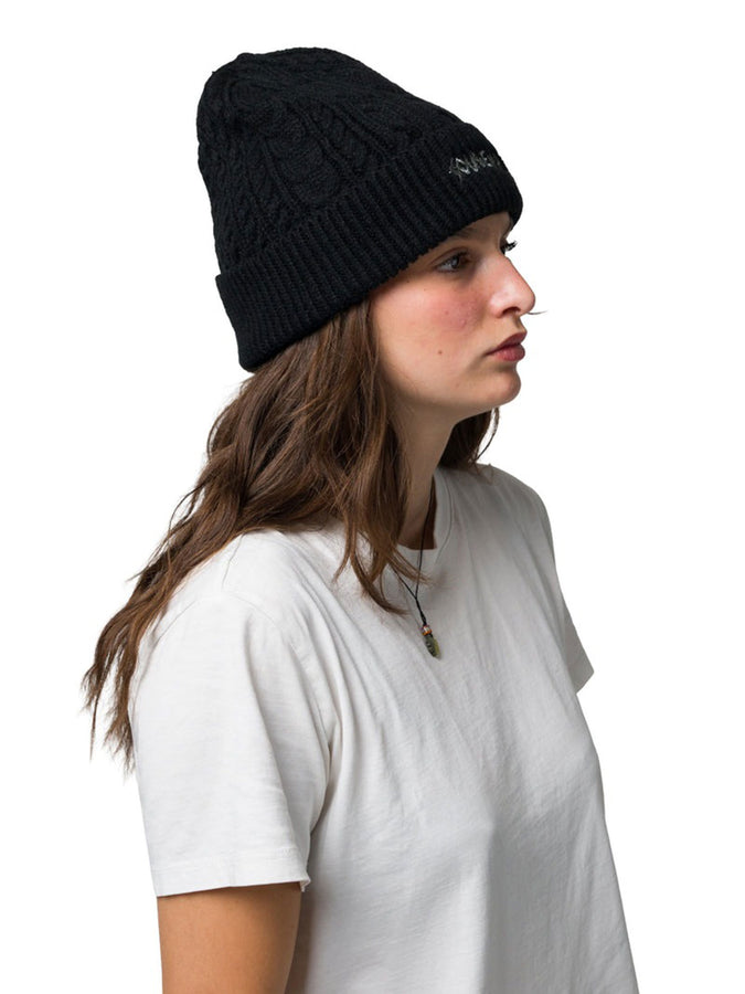 Souvenir Cable Knit Beanie | BLACK
