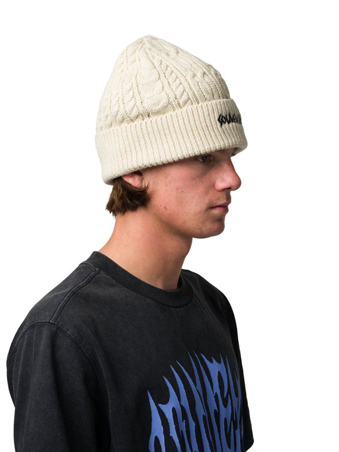 Souvenir Cable Knit Beanie | WHITE