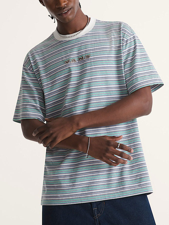 Vans Cameron Stripe T-Shirt Spring 2026 | MARSHMALLOW/GLACIAL SLAT (GWI)