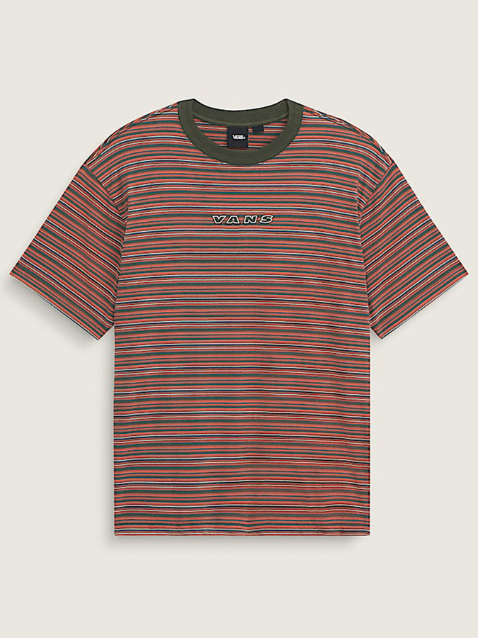 Vans Cameron Stripe T-Shirt Spring 2026 | OBSIDIAN FERN/LGT BRONZE (H94)