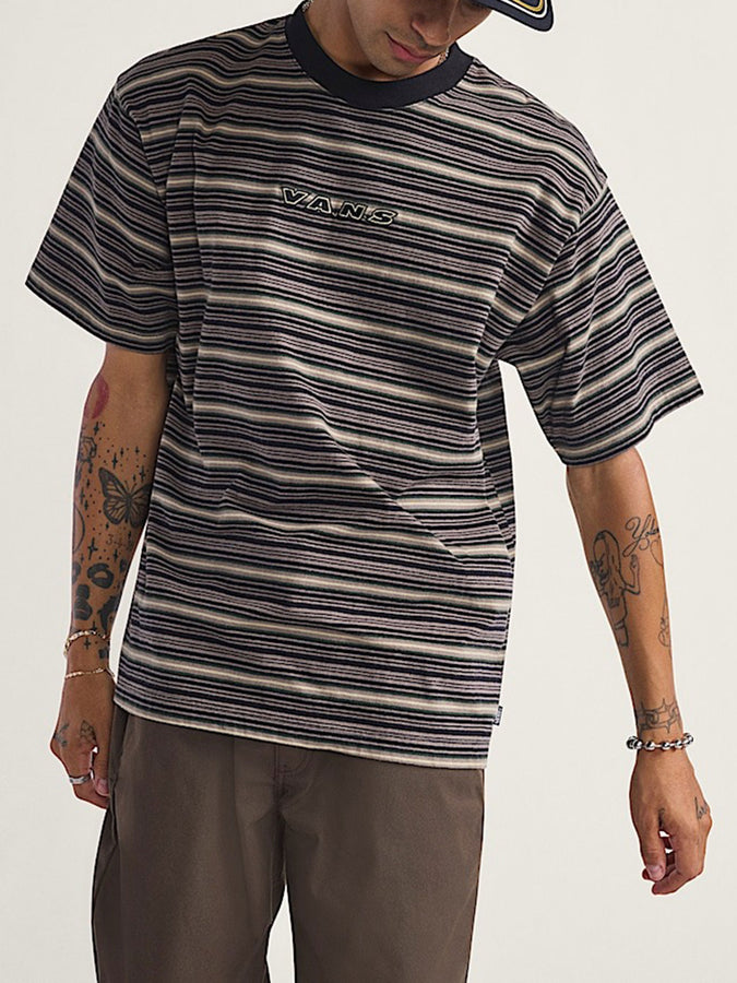 Vans Cameron Stripe T-Shirt Fall 2025 | WALNUT (1NU)