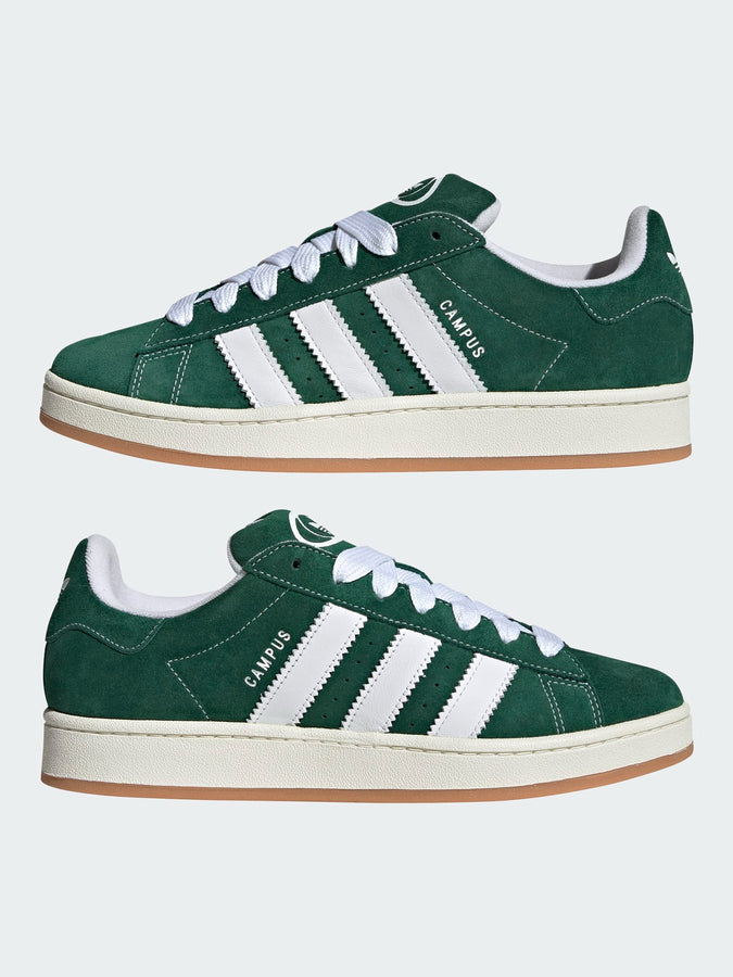 Adidas Campus 00s Dark Green/White/Off White Shoes | DARK GREEN/WHITE/OFF WHITE