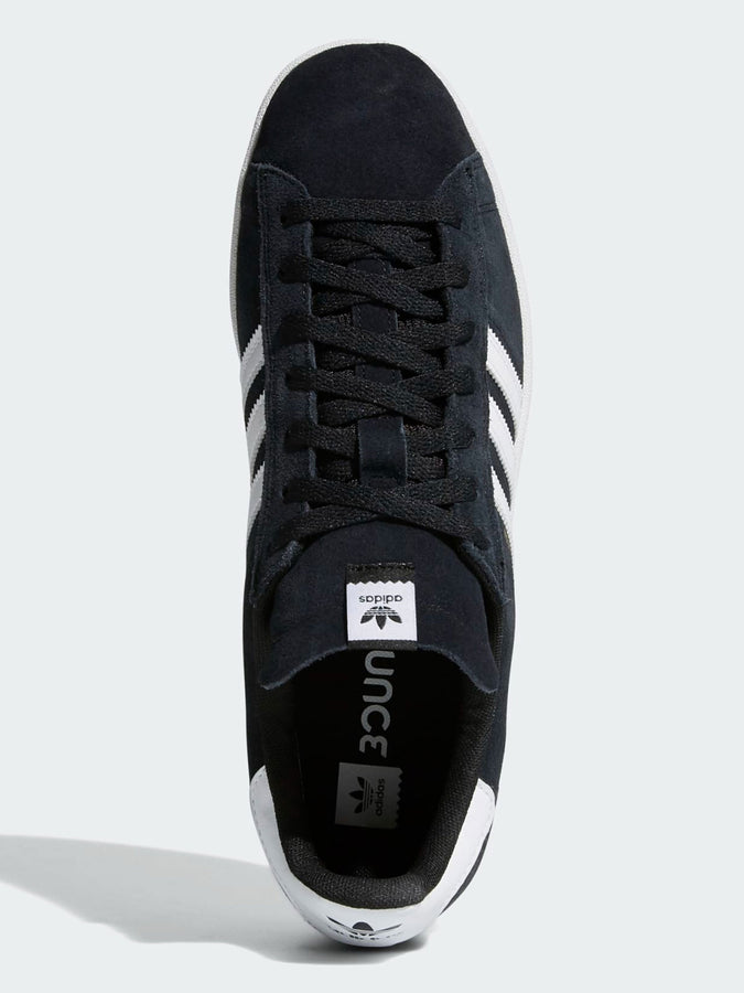 Adidas Campus Adv Core Black/White/White Shoes Spring 2024 | CORE BLACK/WHITE/WHITE