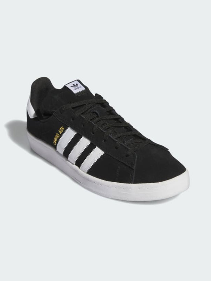 Adidas Campus ADV Core Black/White/White Shoes | CORE BLACK/WHITE/WHITE