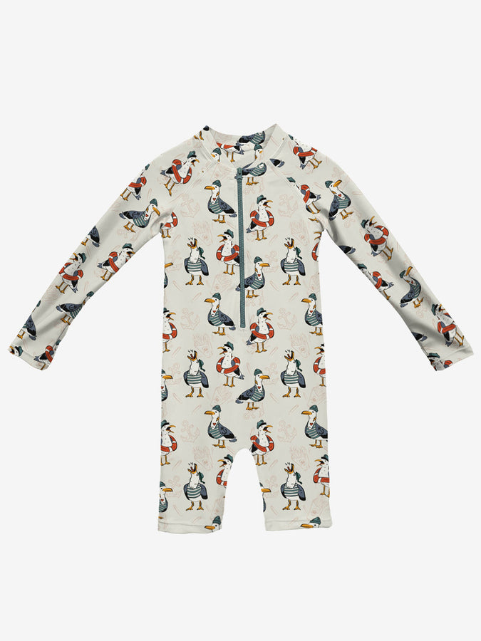 Headster Captain Seagull On piece Rashguard (Kids 2-7) Spring 2026 | WHITE SAND