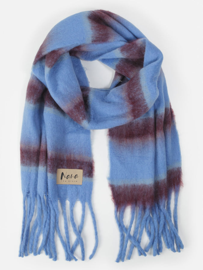 Nana The Brand Geneve Scarf | BLUE/RED STRIPES