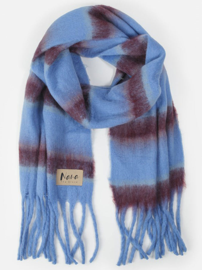Nana The Brand Geneve Scarf | BLUE/RED STRIPE