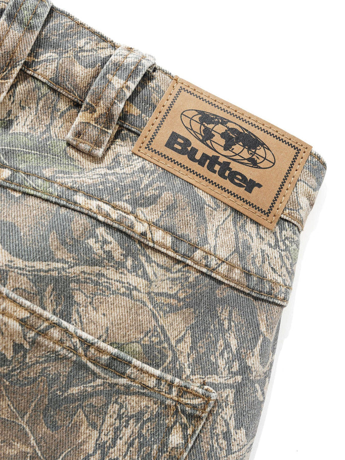 Butter Goods Carpenter Denim Forest Camo Shorts Spring 2026 | CAMO FOREST