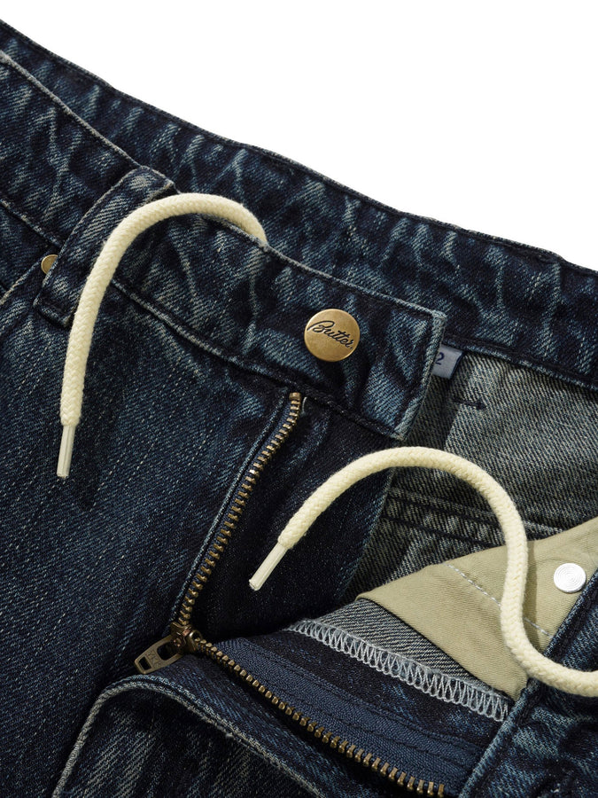 Butter Goods Carpenter Denim Slub Drk Indg Shorts Spring 2026 | SLUB DARK INDIGO