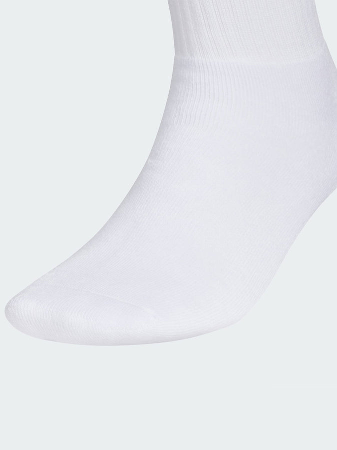 Adidas Originals Trefoil 2.0 Quarter White 6 Pack Socks | WHITE