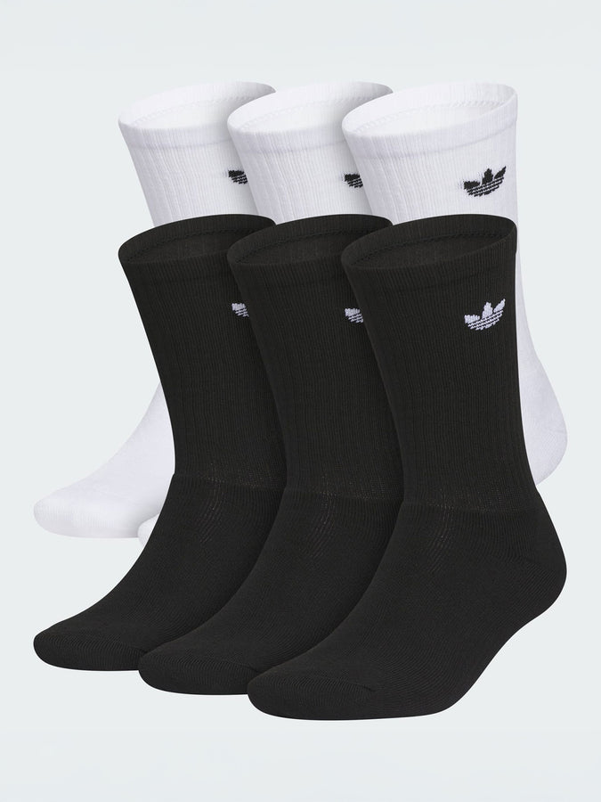 Adidas Originals Trefoil 2.0 Black/White 6 Pack Socks | WHITE/BLACK