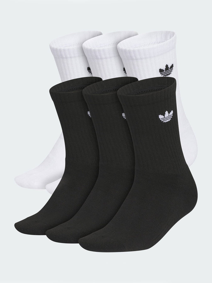 Adidas Originals Trefoil 2.0 Black/White 6 Pack Socks | WHITE/BLACK