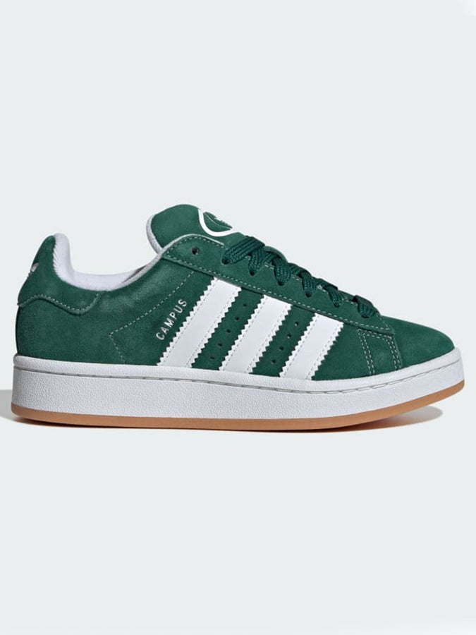 Adidas Campus 00S Dark Green/White/White Shoes Spring 2025 | DARK GREEN/WHITE/OFF WHITE