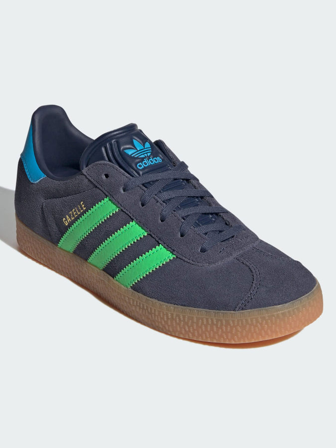Adidas Gazelle Shadow Navy/Green/Aquamarine Shoes Spring 2026 | SHADOW NAVY/SCREAMING GRN/AQMR