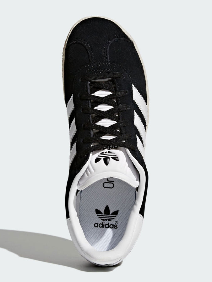 Adidas Gazelle Black/White/Gold Metallic Shoes | CORE BLACK/WHITE/GOLD MET