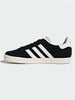 Adidas Gazelle Black/White/Gold Metallic Shoes