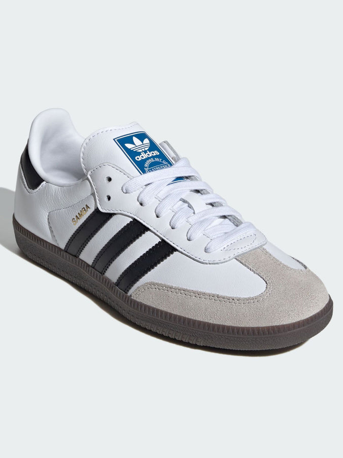 Adidas Samba OG White/Black/Granite Shoes | WHITE/BLACK/GRANITE