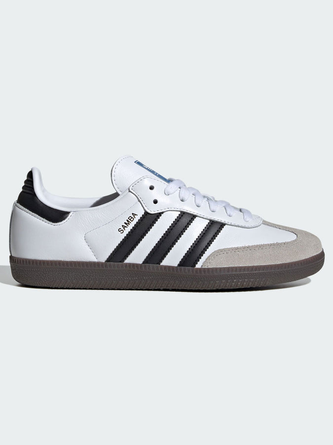 Adidas Samba OG White/Black/Granite Shoes | WHITE/BLACK/GRANITE