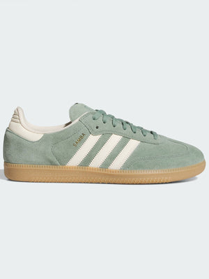 Adidas Samba ADV Silver Green/Wht/Gold Met Shoes Spring 2025