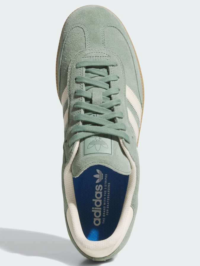 Adidas Samba ADV Silver Green/Wht/Gold Met Shoes Spring 2025 | SILVER GRN/WONDER WHT/GOLD MET