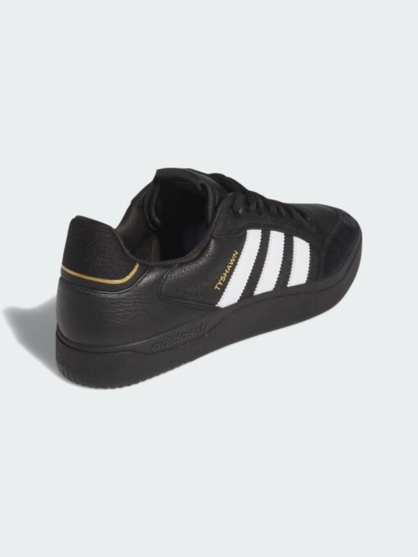 Adidas Tyshawn  Low Core Black/White/Gold Met Shoes