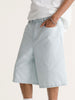 Vans Check-5 Baggy Striped Denim Shorts Spring 2026