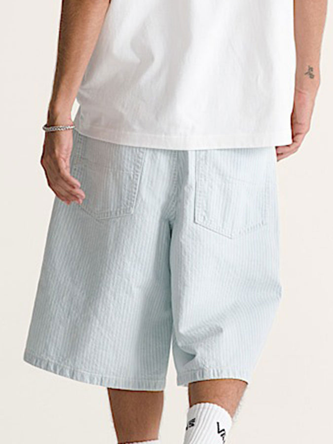 Vans Check-5 Baggy Striped Denim Shorts Spring 2026 | BLUE ICE STRIPE (GDQ)