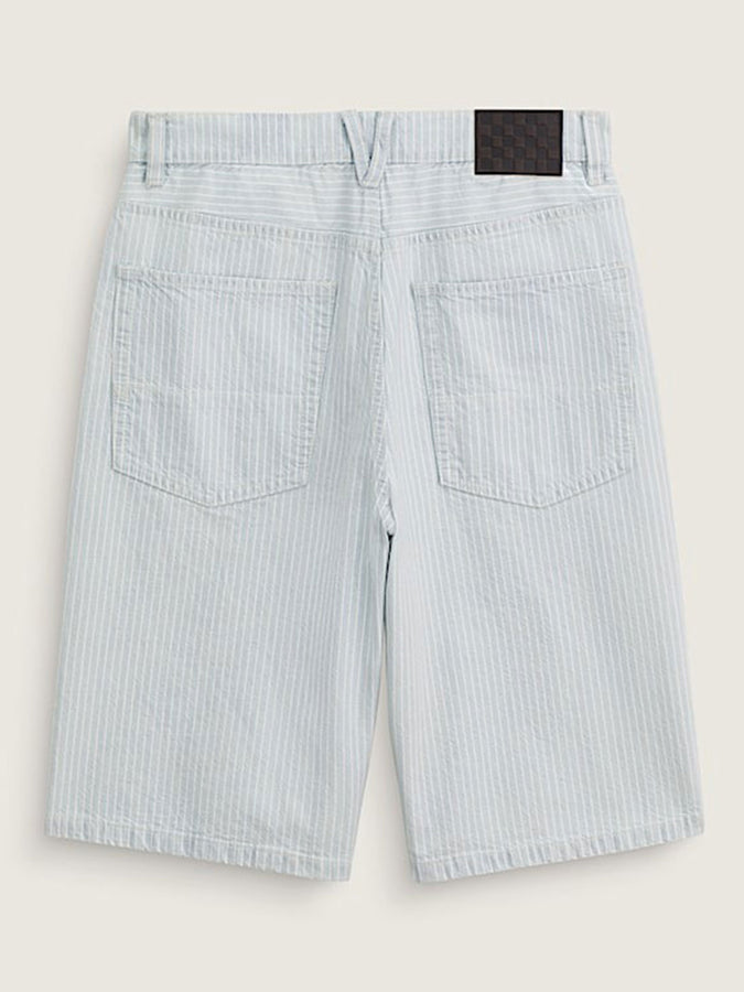 Vans Check-5 Baggy Striped Denim Shorts Spring 2026 | BLUE ICE STRIPE (GDQ)