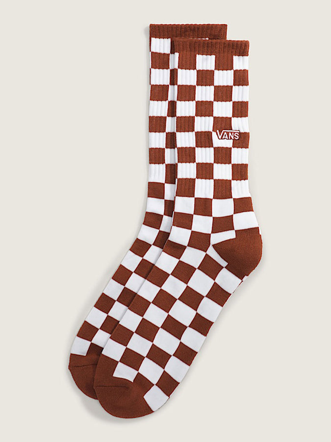 Vans Checkerboard Socks | RUST BRONZE (FSB)