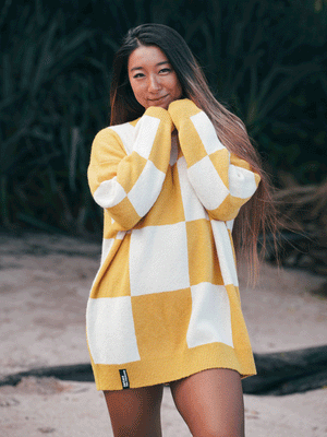 Notice The Reckless Checkered Sweater Fall 2024