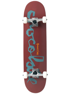 Chocolate Chunk Cruz Maroon 8 Complete Skateboard