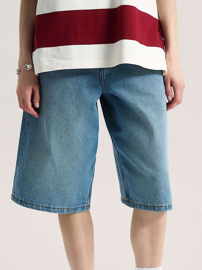 Vans Cinched Check 5 Baggy Shorts Spring 2026 | STONEWASH BLUE (CDX)
