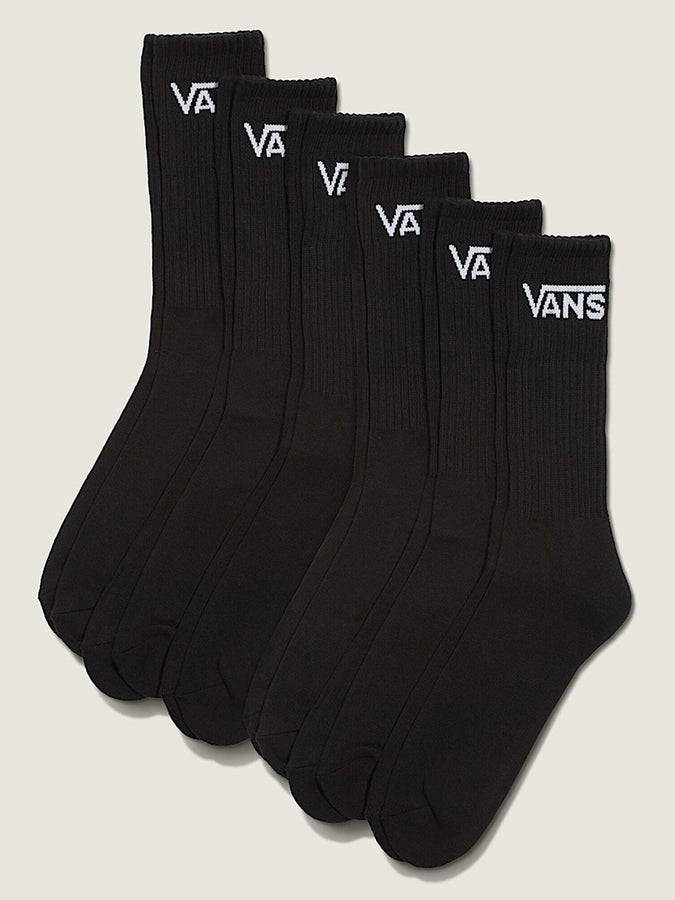Vans Classic Socks 6 Pack | BLACK (BLK)