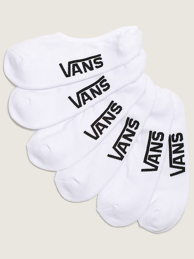 Vans Classic No Show Socks 3 Pack | WHITE (WHT)