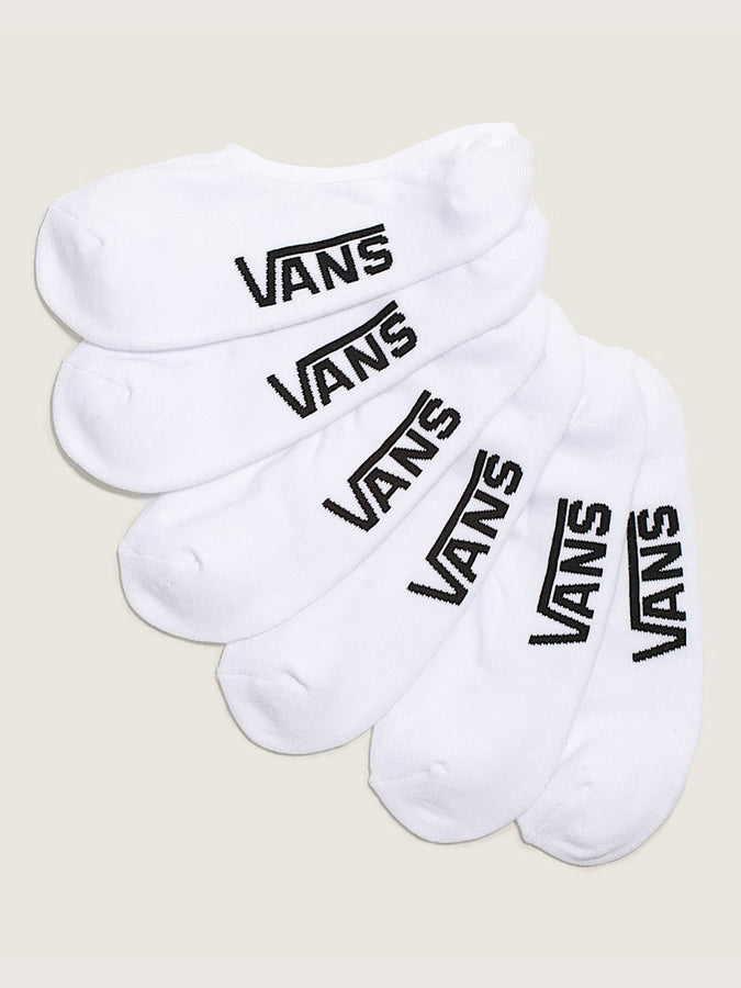Vans Classic No Show 3 Pack Socks | WHITE (WHT)