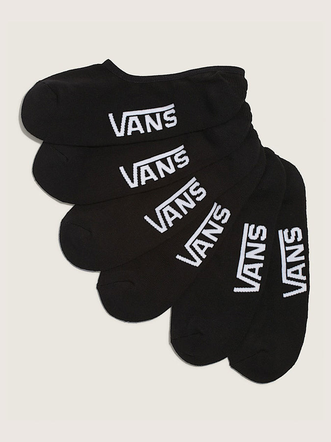 Vans Classic No Show 3 Pack Socks | BLACK (BLK)