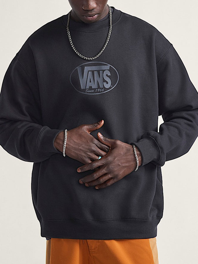Vans Classic Oval Crewneck Sweatshirt Fall 2025 | BLACK (BLK)